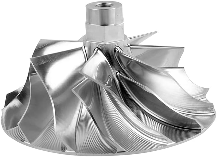 Bario Wicked Wheel 2 Billet Turbo Compressor Wheel Replacement for 03-04 FORD Super Duty 6.0L POWERSTROKE DIESEL ENGINES # GT37 WW0360 - Image 1